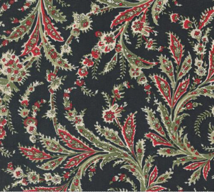 A Christmas Carol Whispering Winds Paisley Ebony Yardage