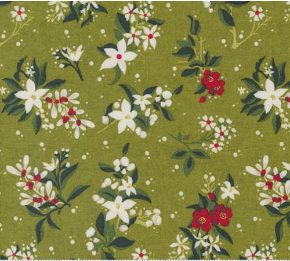 Pine Valley Wonderland Florals Mistletoe Yardage