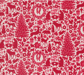 Pine Valley Damask Novelty Berry Yardage