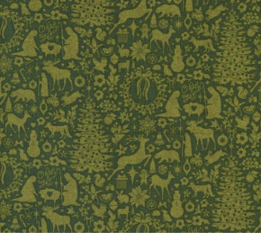 Pine Valley Damask Novelty Mistletoe Yardage