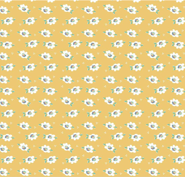 Always in Season Lazy Daisy Yellow Yardage