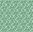 Always in Season Mono Floral Green Yardage