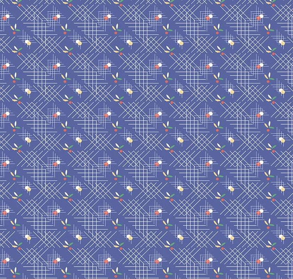 Always in Season Criss-Cross Royal Blue Yardage