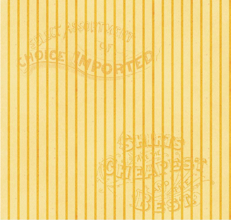 Pumpkin Patch Silver Lining Stripe Yellow Yardage