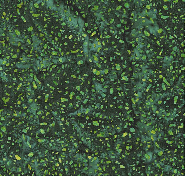 Expressions Batiks Elementals Terrazzo Forest Green Yardage