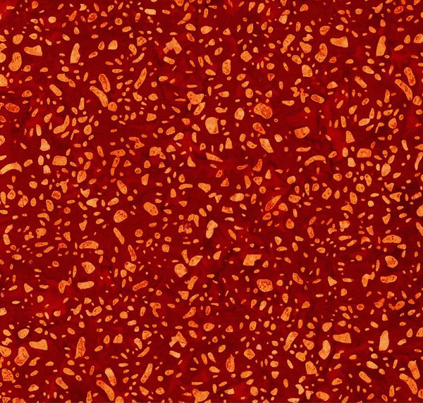 Expressions Batiks Elementals Terrazzo Chili Yardage