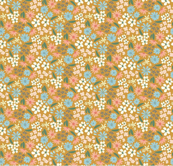 Albion Flowers Gold Yardage