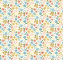 Albion Flowers Cream Yardage