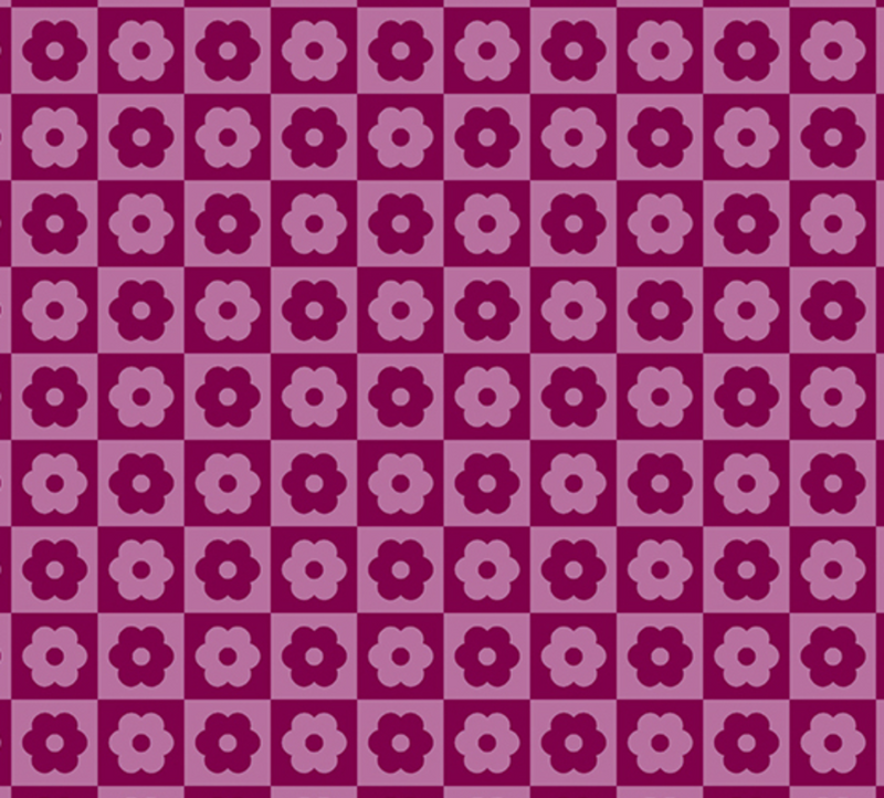 Birdie Checker Bloom Cherry Yardage