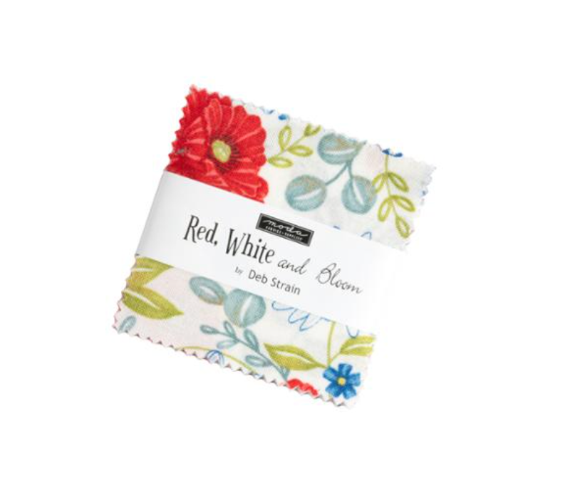 Red White and Bloom Mini Charm Pack