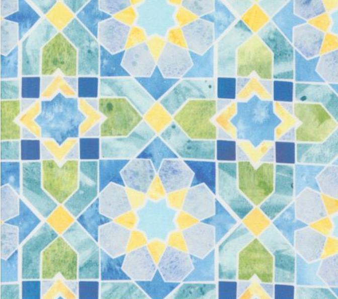 Sunshine and Blue Skies Mosaic Multi Yardage