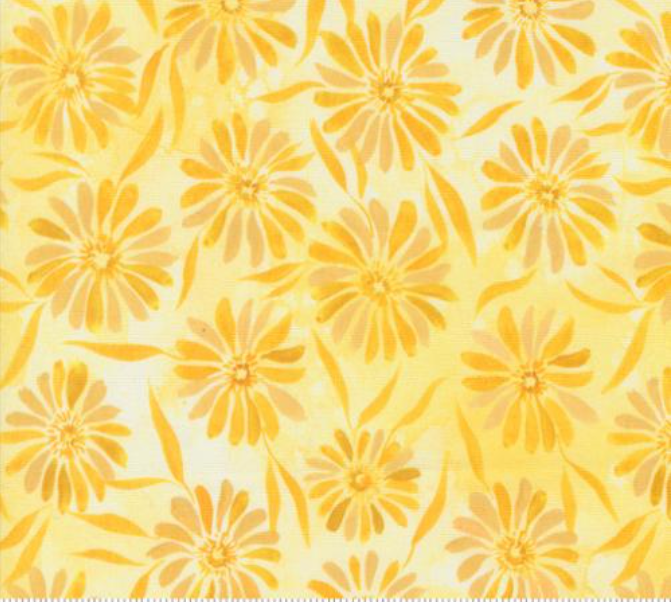 Sunshine and Blue Skies Beaming Florals Sunshine Yardage