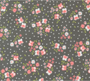 Cali Co Flower Dot Slate Yardage