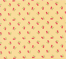 Cali Co Cherries Soft Yellow Yardage