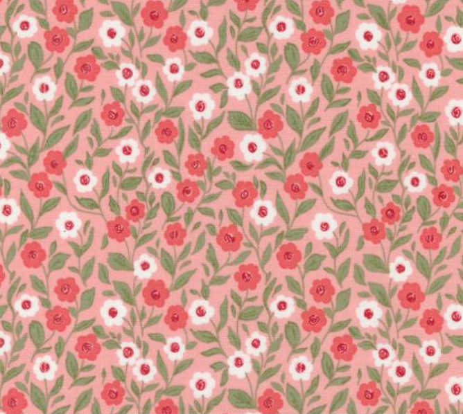 Love Blooms Cupid Florals Blush Yardage