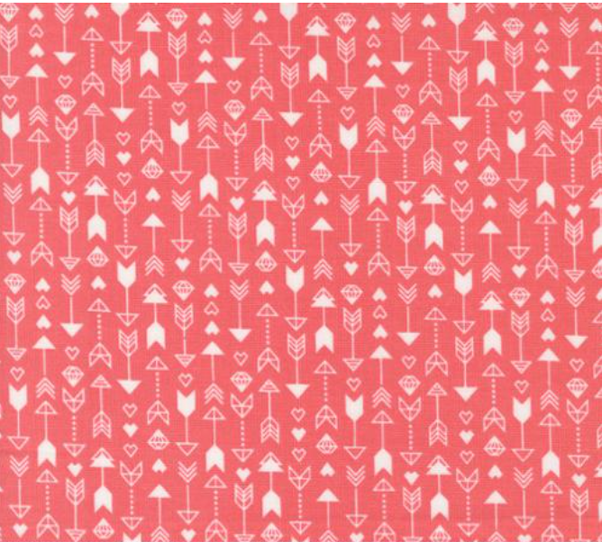 Love Blooms Arrow Stripes Lipstick Yardage