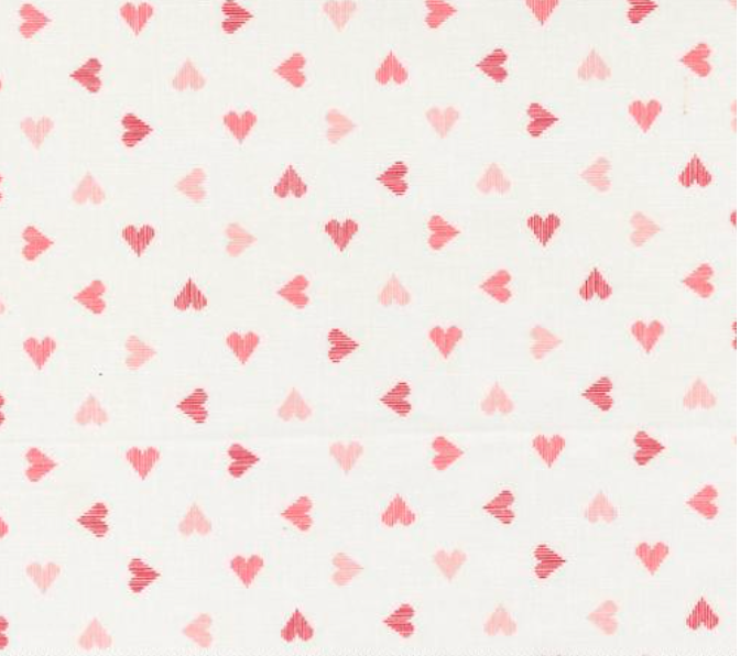 Love Blooms Valentines Hearts Lace Yardage