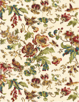 Countryside Medium Floral Cream Yardage