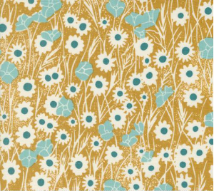 Field of Flowers Poppy Field Florals Goldenrod Yardage