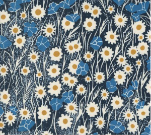 Field of Flowers Poppy Field Florals Navy Yardage