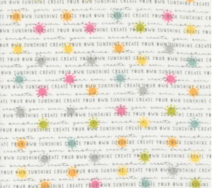 Shine Sunshine Text and Words Cloud Yardage