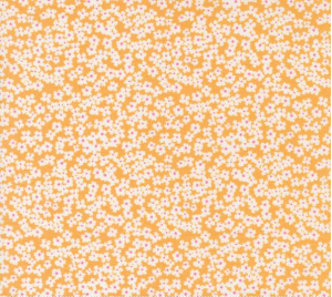 Shine Bloom Small Floral Orangesicle Yardage