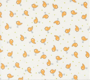 Shine Little Birdie Cloud Orangesicle Yardage