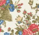 Grand Haven Cabbage Rose Florals Cream Yardage