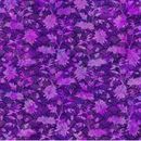 Oriental Gardens Fan Floral Purple Yardage