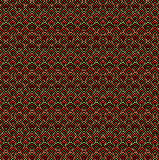 Winter Rose Diamond Geo Red Yardage