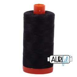 Aurifil Cotton Makó 50 wt Very Dark Grey