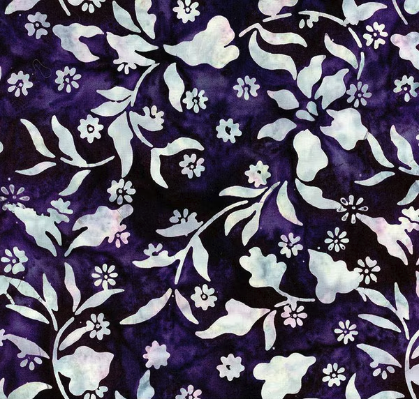 Expressions Batiks Victorian Garden Plum Dressing Yardage