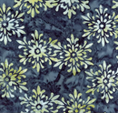 Expressions Batiks Victorian Garden Charcoal Yardage