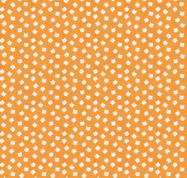 Costume Maker's Act II Scaredy Cat Buttons Orange Yardage