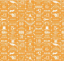 Costume Maker's Act II Ticket Grid Orange Yardage