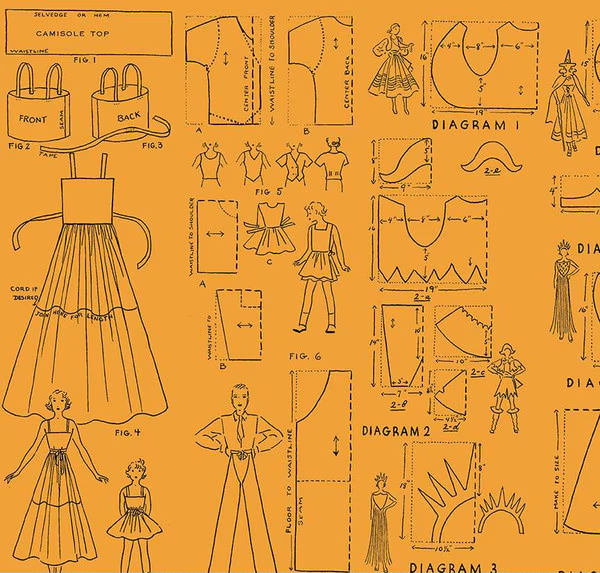 Costume Maker's Act II Costumes Orange Yardage