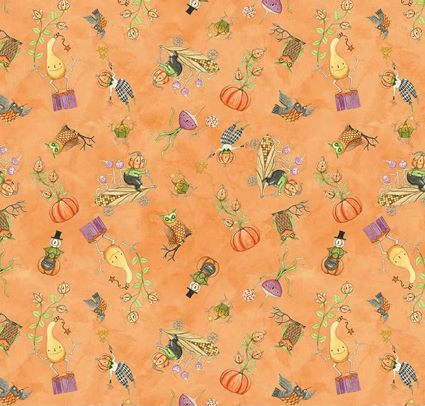 Ghoul Friends Gourds Toss Orange Yardage