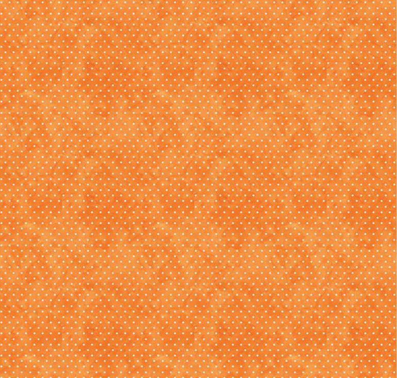 Ghoul Friends Dots Orange Yardage