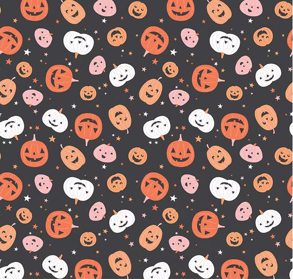 Hey Pumpkin Pumpkins Charcoal Yardage