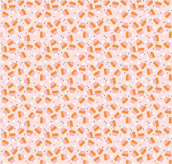 Hey Pumpkin Corn Candy Blush Yardage