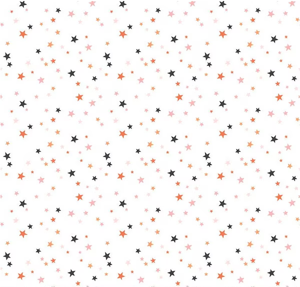 Hey Pumpkin Stars White Yardage