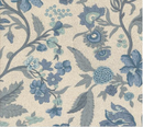 Sacre Bleu Parterre Florals Pearl French Blue Yardage