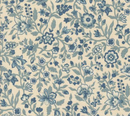 Sacre Bleu Jardinage Florals Pearl French Blue Yardage