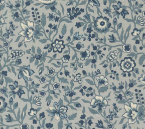 Sacre Bleu Jardinage Florals Ciel Blue Yardage