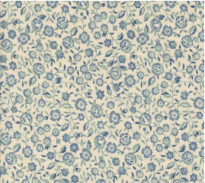 Sacre Bleu Renoncule Florals Pearl French Blue Yardage