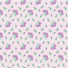 Dilly Dally Tiny Floral Purple Yardage