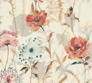 Sandalwood Meadow Florals Opal Yardage