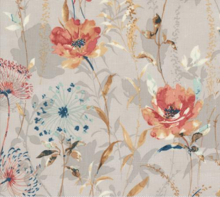 Sandalwood Meadow Florals Moonbeam Yardage