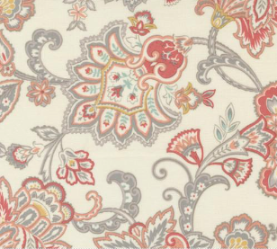 Sandalwood Fleur Paisley Opal Yardage