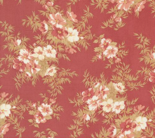 Sandalwood Cassandra Florals Rosewood Yardage